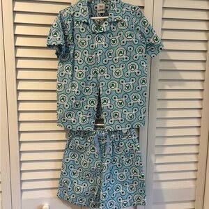 Stylish Kids Pajamas in Blue and Green